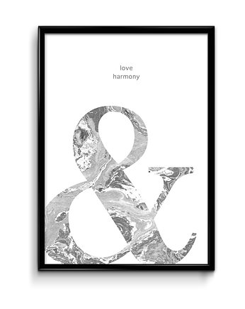 Plakat love & harmony, OKAZJE - Prezent na Wieczór kawalerski