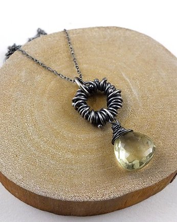 Nest - naszyjnik z kwarcem lemon, Sunflower Kornelia Kubinowska