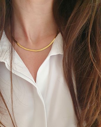 Łańcuszek "żmijka" ze stali szlachetnej, LEI handmade 