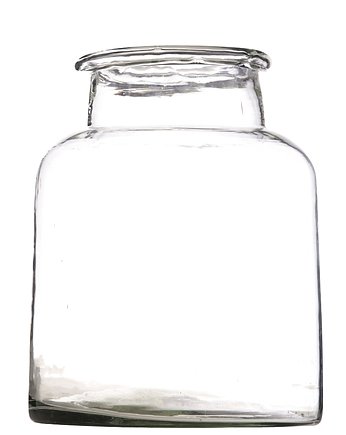 Wazon szklany Saragossa, las w słoiku, 16,5 cm, OSOBY - Prezent dla teścia