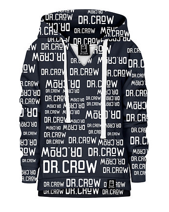 Bluza Dziewczynka DR.CROW Logo Napisy Czarna, DrCrow