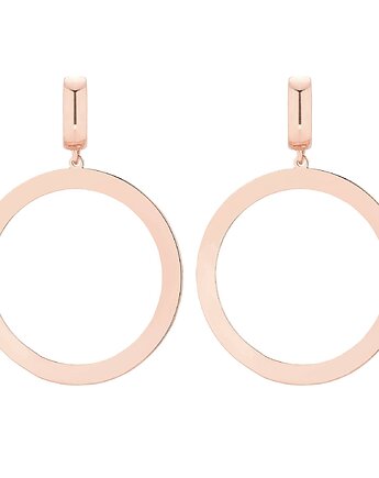 Kolczyki koła z różowego złota, SOTHO