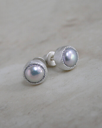 Kolczyki z perłami, srebro, Pastelove Jewelry