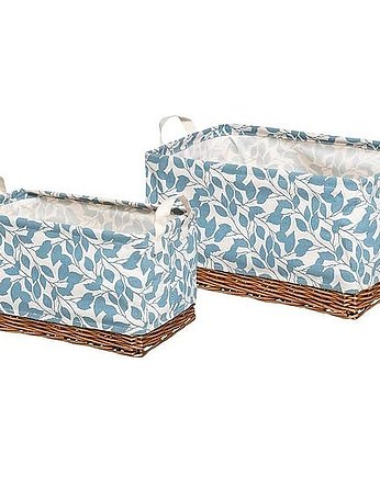 Kosz 2 szt. Komplet do Przechowywania Blue, MIA home