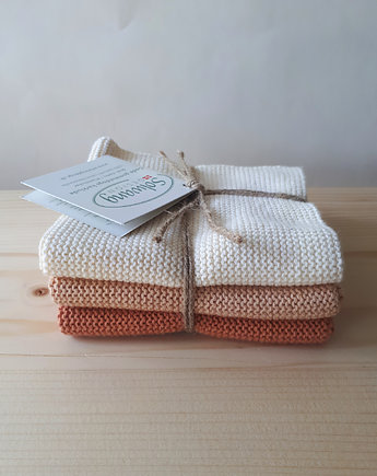 Myjki zestaw  krem karmel terracota, naniby