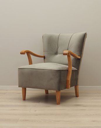 Fotel bukowy, duński design, lata 60, produkcja: Dania, Przetwory design