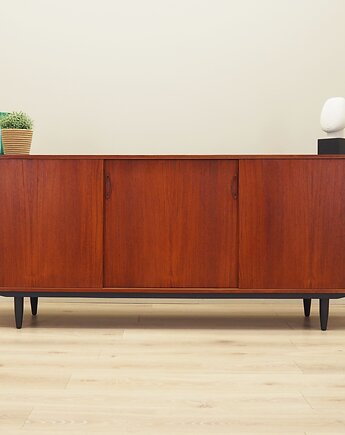 Sideboard tekowy, duński design, lata 70, produkcja: Dania, Przetwory design