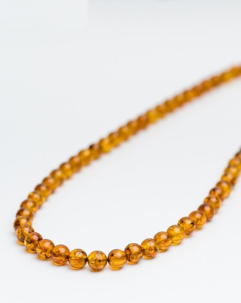 Naszyjnik bursztynowy KULKA regularna, AmberMal