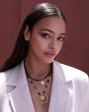 Sautoir /ametysty/ - naszyjnik, KiKa pracownia