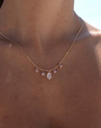 Srebrny naszyjnik opal peruwiański CZUŁOŚĆ, ATdiament