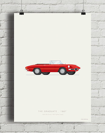 Plakat The Graduate - Alfa Romeo, minimalmill