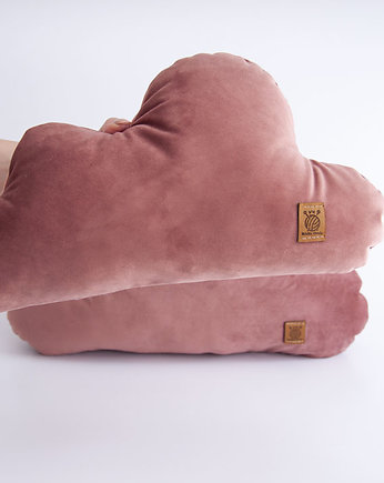 Welurowe poduszki dekoracyjne różowe chmurki, MamaOtula