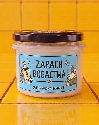 Zapach Bogactwa- ręcznie robiona świeca sojowa, Majtki z Sosnowca