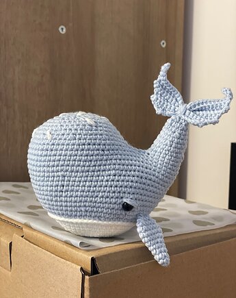 Wieloryb maskotka, prezent dla dziecka, miłośnika morskich wypraw, OKAZJE - Prezent na Chrzciny