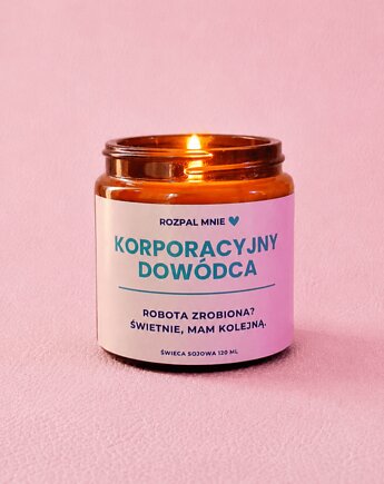 Świeca sojowa Korporacyjny Dowódca, SOy