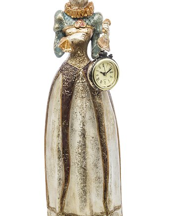 Dekoracja - króliczka z zegarem 44x13x9,5 cm, MIA home