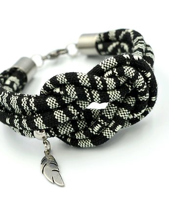 Bransoletka BOHO MASAYAL KNOT WITH FEATHER, Beezoo