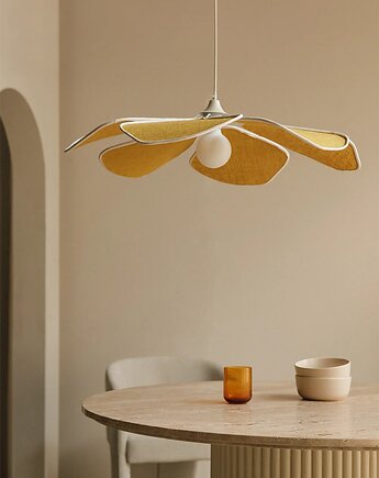 Lampa wisząca żółta Benavid Ø75 cm, MIA home