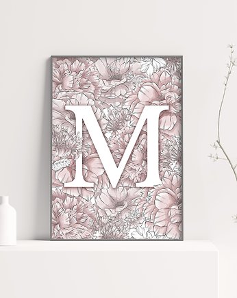 Plakat Z Literą 30x40 cm Personalizowany, Patternosophy