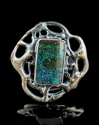 Pierścionek Matrix opal, Pracownia Neores