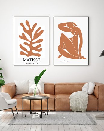 DWA PLAKATY abstrakcyjne Matisse, black dot studio
