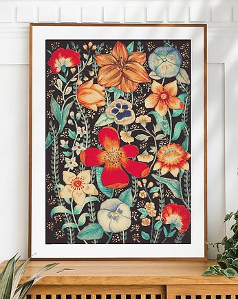 Plakat Kwiaty, Malgorzata Domanska