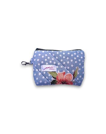 Pikowany portfelik w kropki, etui na karty, mi.KREO