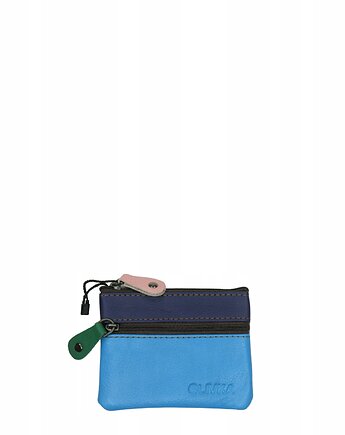 Saszetka skórzana skóra naturalna na klucze bilon poręczna OLIVKA, Olivka Warsaw