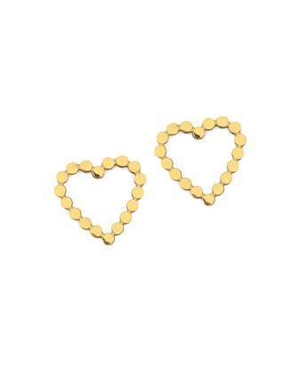 Serca z kuleczek - kolczyki sztyfty ze stali szlachetnej, Kulka Bransoletki