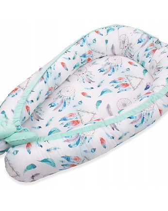 Kokon Niemowlęcy Velvet - Łapacze Snów  Mint, Baby Love Decor