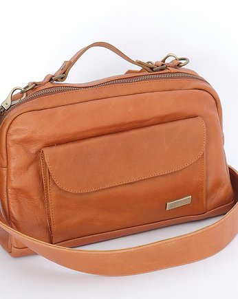 Torebka Damska listonoszka ,Camel Kuferek, MerloBag