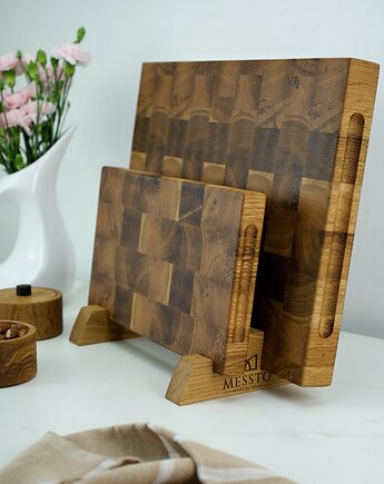 Zestaw desek sztorcowych dębowych na stojaku, MESSTO made by wood