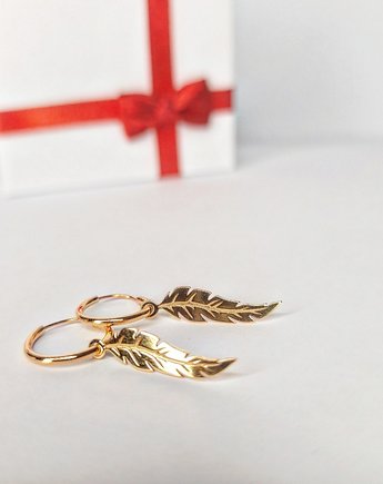 Kolczyki pozłacane listki, Czaki Bransoletki