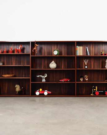Regał palisandrowy, duński design, lata 70, produkcja: Dania, Przetwory design