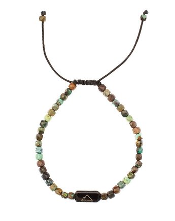 Męska bransoletka z kamieniem podróżników, Kulka Bransoletki