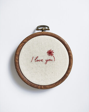 Wyznanie miłości - haft ręczny, Michalina Mruczek Handmade