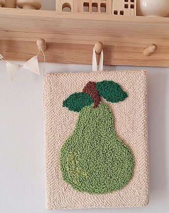 Gruszka- dekoracja pokoju dziecięcego z motywem owoców, Nataly Atelier