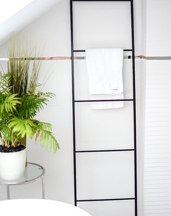Drabinka łazienkowa metalowa wieszak loftowa, lofthomedesign