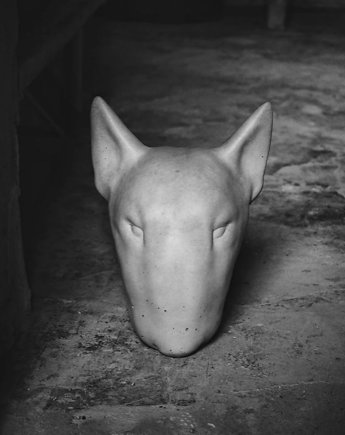 Bullterrier betonowy -  figura - KUFA.design, KUFAdesign
