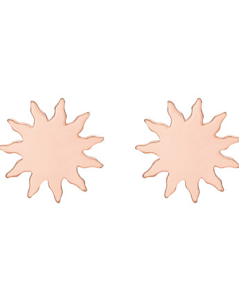 Kolczyki słoneczka z różowego złota, SOTHO