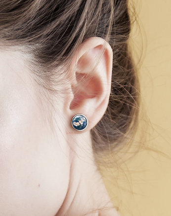 Kolczyki sztyfty - Ziemia - mini, yenoo