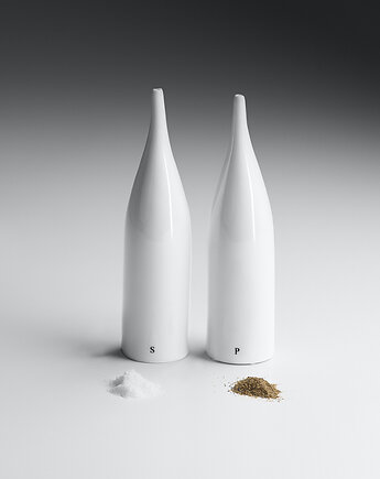 S&P Buteleczki porcelanowe  na sól i pieprz, Modus Design