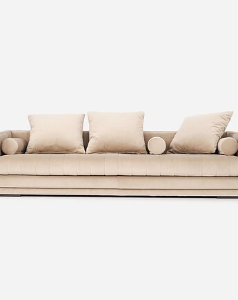 Sofa KOPENHAGA beżowy welur, skandynawski design, Przetwory design