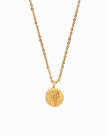 Marzec KROKUS / naszyjnik / pozłacane srebro, Magdalena Paszkiewicz Jewellery