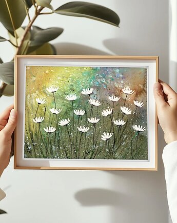 Oryginalna akwarela. Łąka A4, Malgorzata Domanska