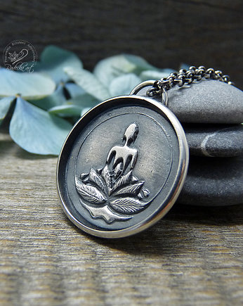 Silver Yoga Necklace, Radecka art