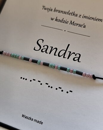 Bransoletka z kodem Morsa, Waszka made