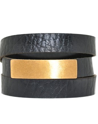 Basic Black with Gold Bracelet, OSOBY - Prezent dla Dziewczyny