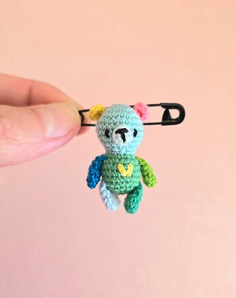 Miś przypinka, broszka, mimimali