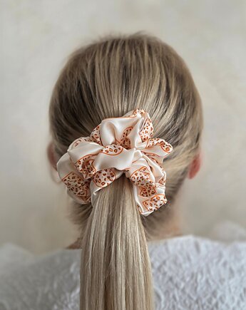 Gumka jedwabna, scrunchie, wild  love spots MAXI, Capillum